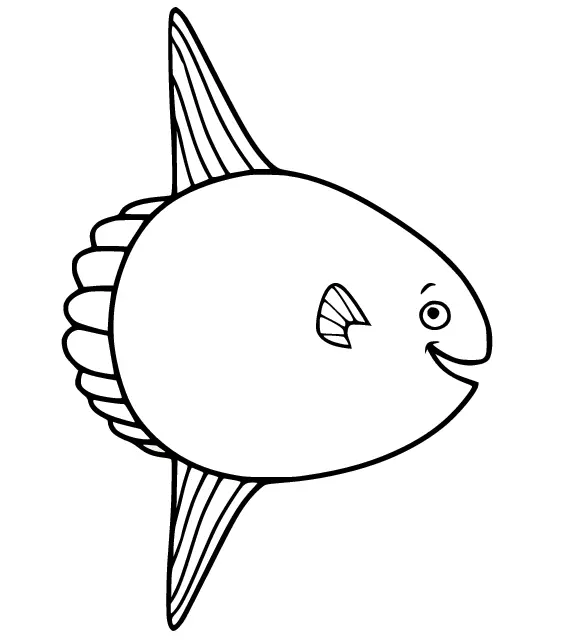 Sunfish Coloring Pages 3