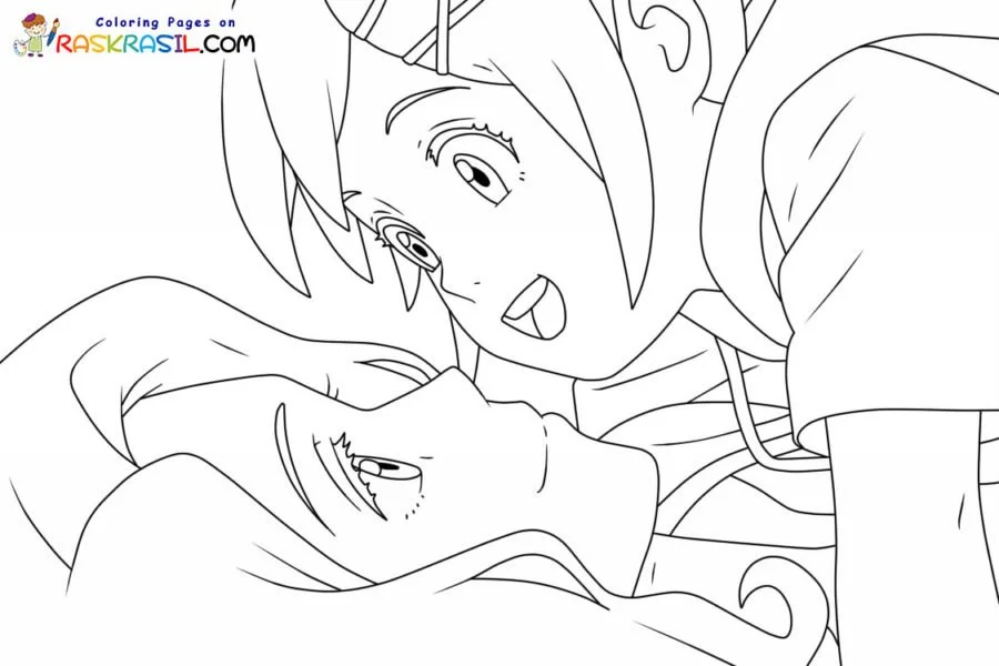 Desenhos de Suzume no Tojimari Para Colorir 6