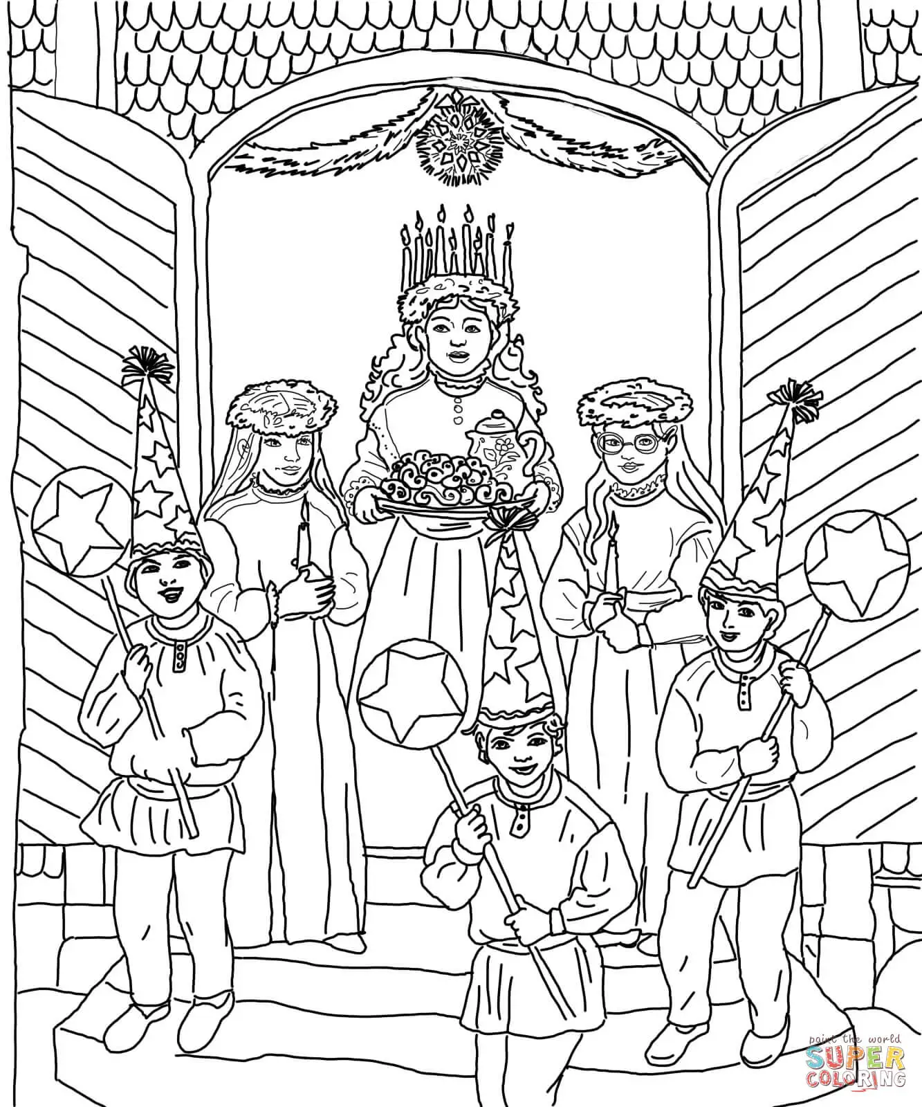 Suecia Para Colorir 28