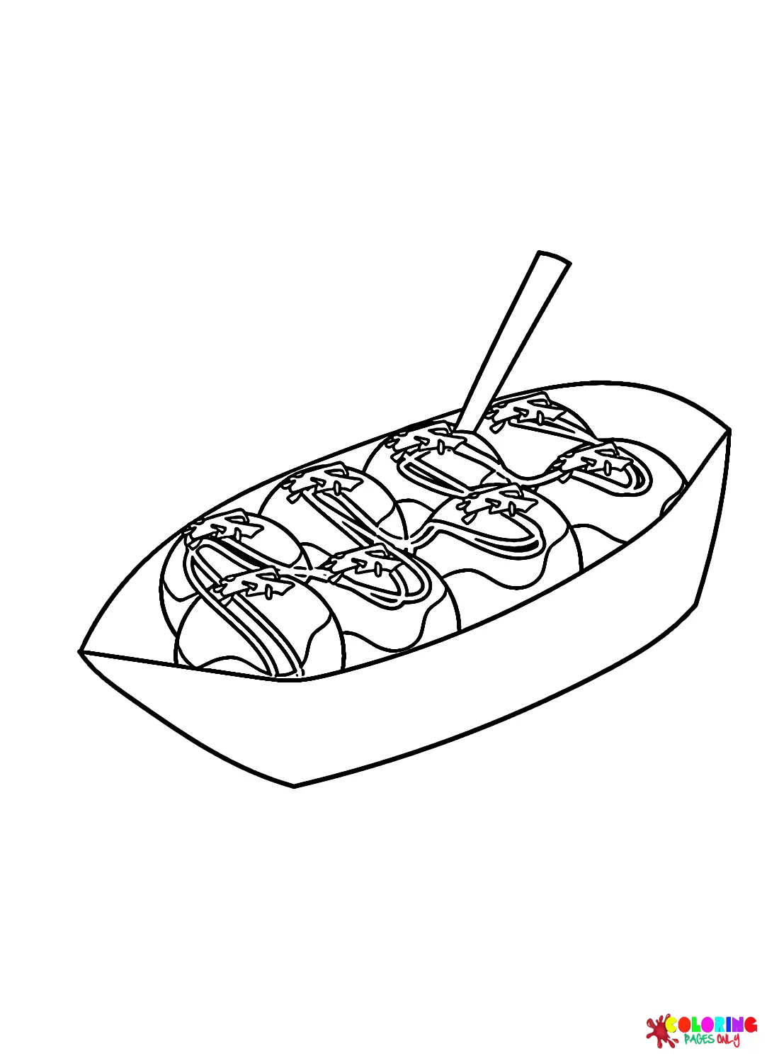 Desenhos de Takoyaki Para Colorir 4