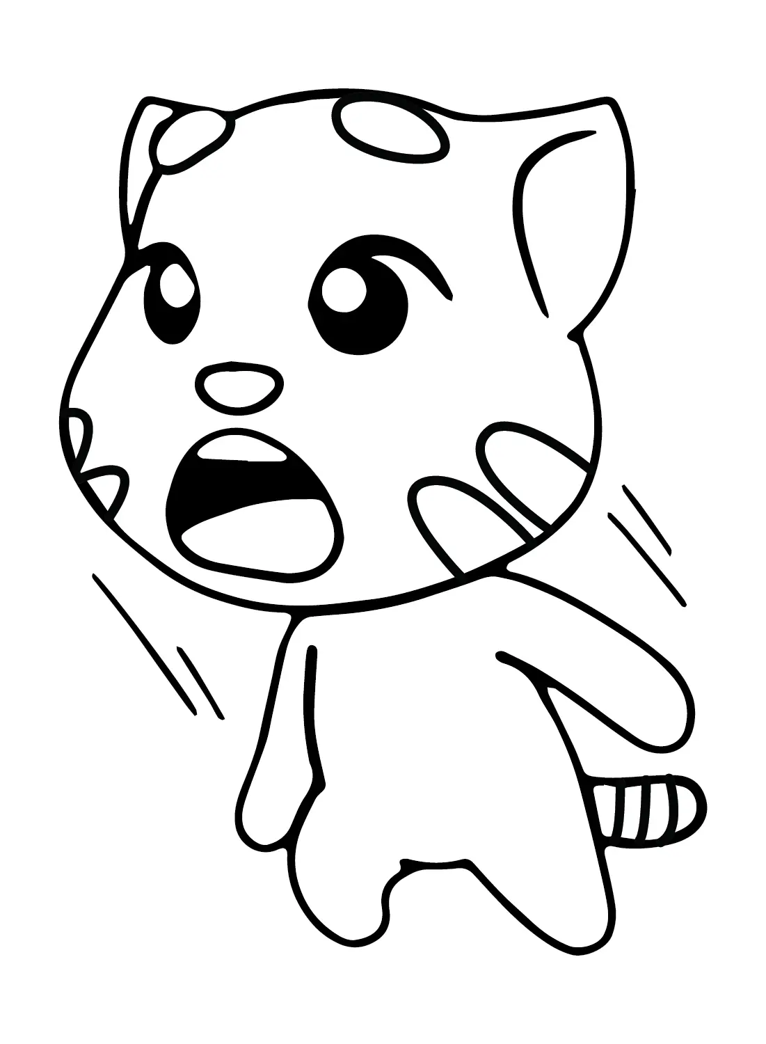 Talking Tom Coloring Pages 10