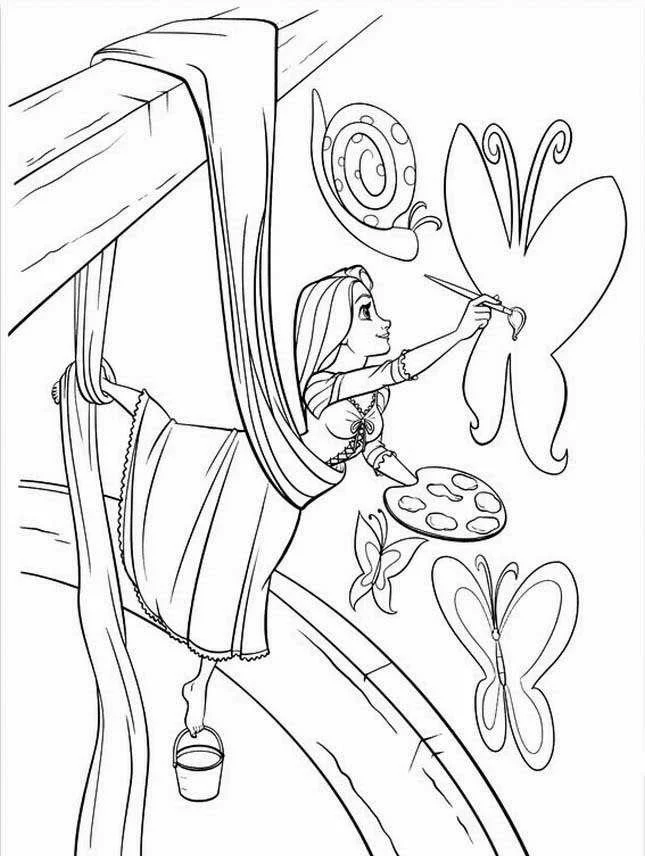 Tangled Coloring Pages 17