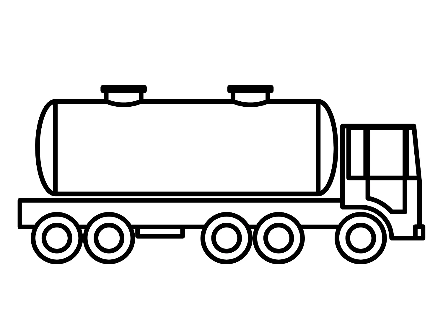 Tanklastwagen Ausmalbilder 1