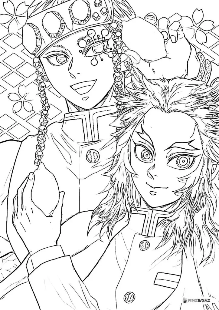 Tengen Uzui Para Colorear 23