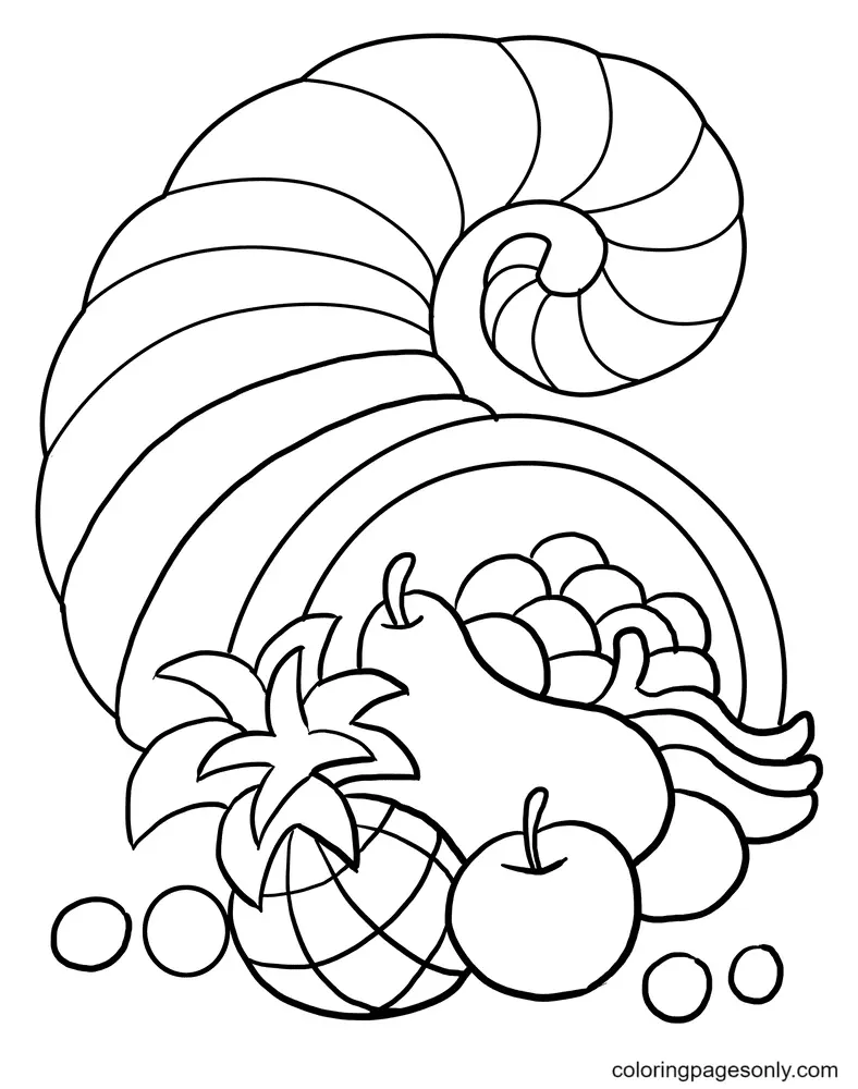 Desenhos de Thanksgiving Para Colorir 12