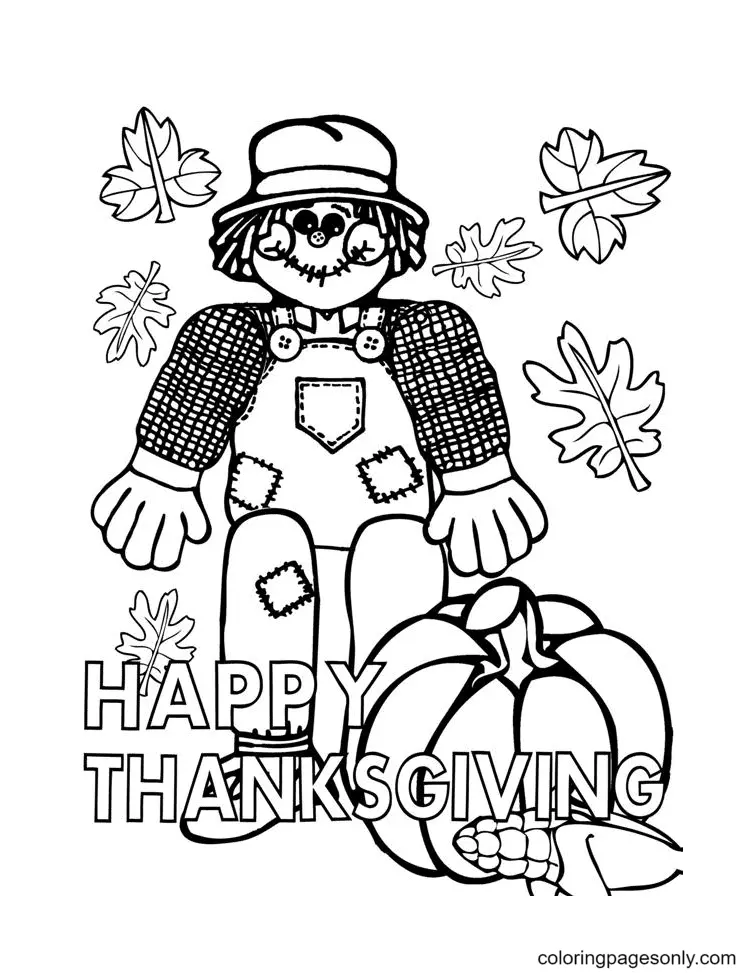 Desenhos de Thanksgiving Para Colorir 18