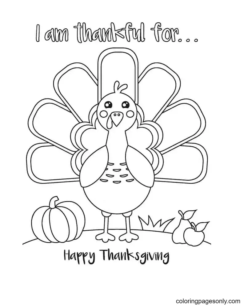 Desenhos de Thanksgiving Para Colorir 2