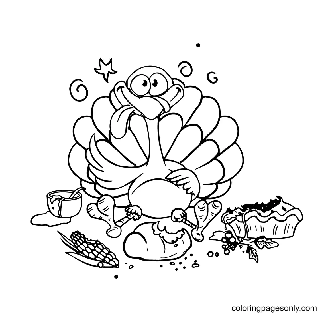 Desenhos de Thanksgiving Para Colorir 65