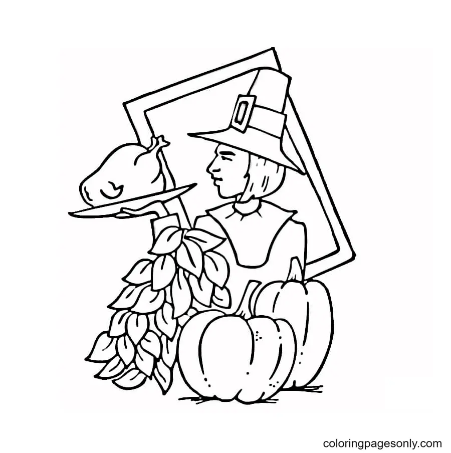 Desenhos de Thanksgiving Para Colorir 78