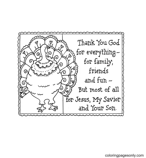 Desenhos de Thanksgiving Para Colorir 8