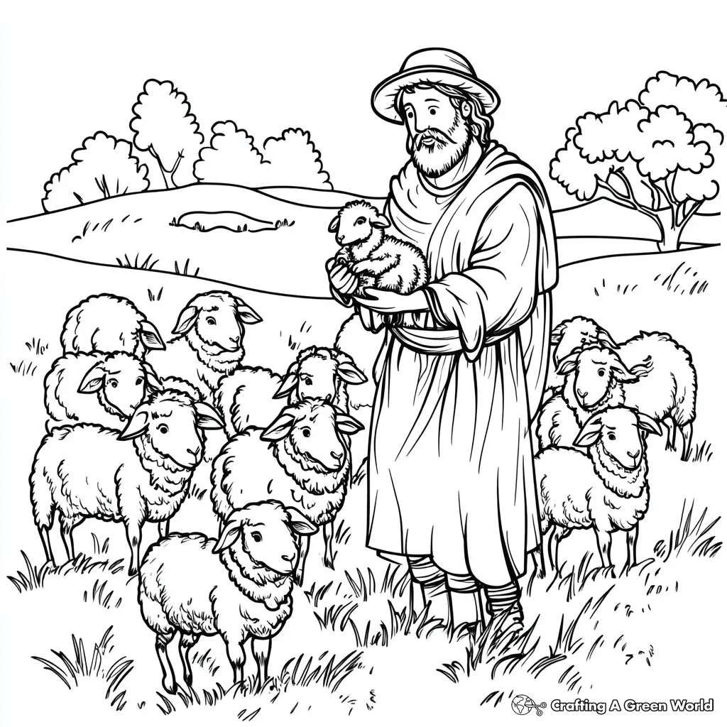 The Birth of Jesus Coloring Pages 10