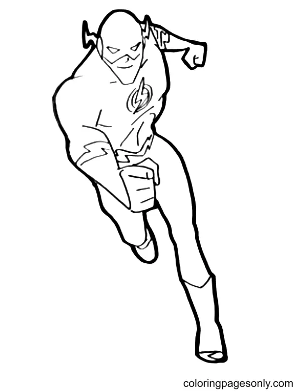 Desenhos de The Flash Para Colorir 25