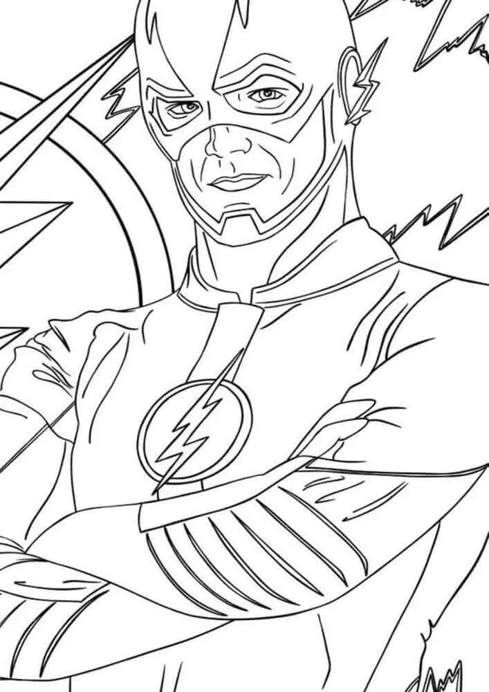 Desenhos de The Flash Para Colorir 27