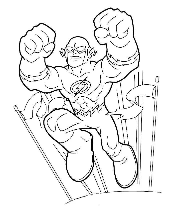 Desenhos de The Flash Para Colorir 34