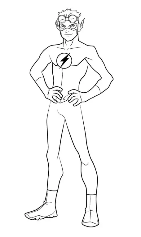 Desenhos de The Flash Para Colorir 47