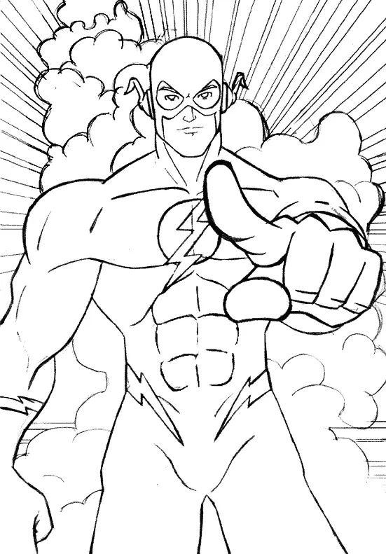 Desenhos de The Flash Para Colorir 49