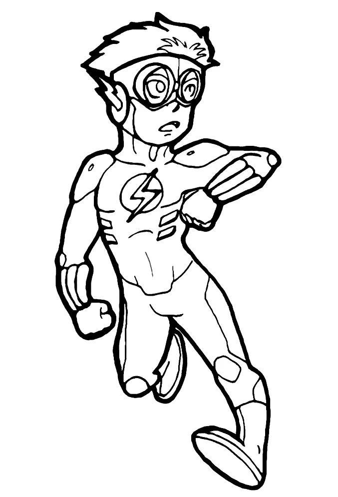 Desenhos de The Flash Para Colorir 51