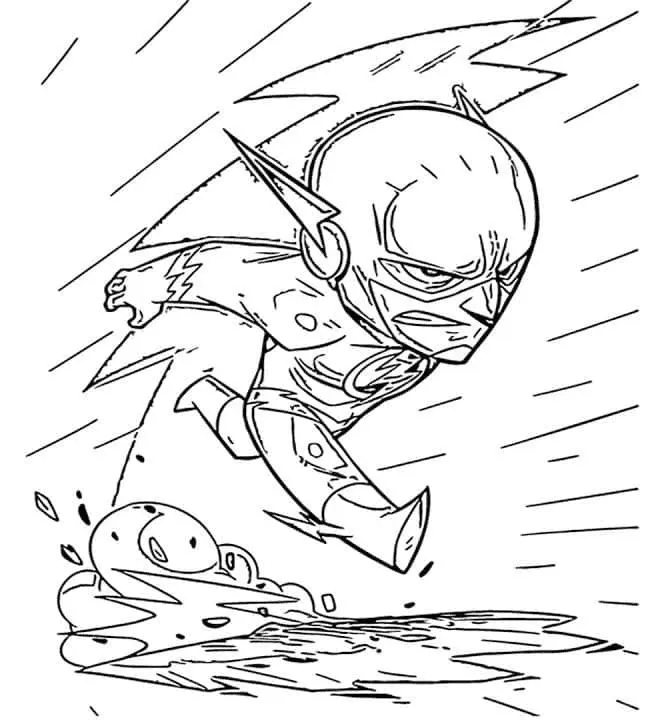 Desenhos de The Flash Para Colorir 57