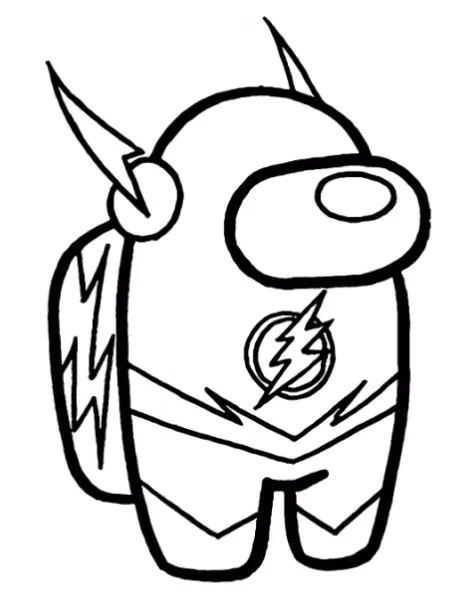Desenhos de The Flash Para Colorir 6