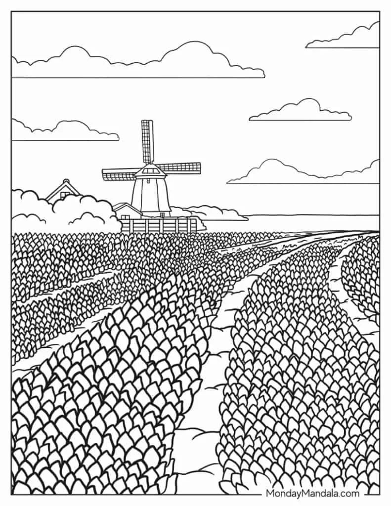 Die Niederlande Ausmalbilder 13