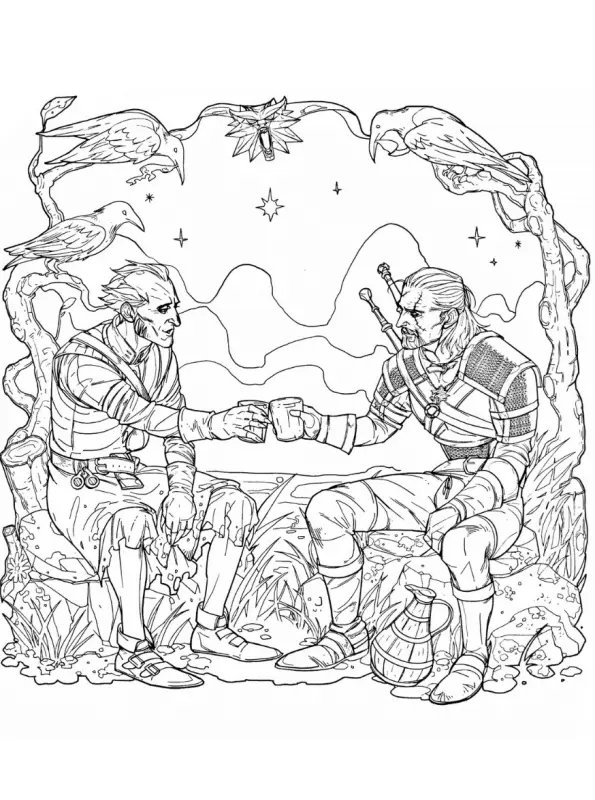 The Witcher Coloring Pages 6