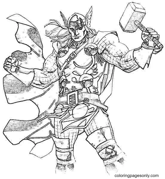 Thor Ausmalbilder 19