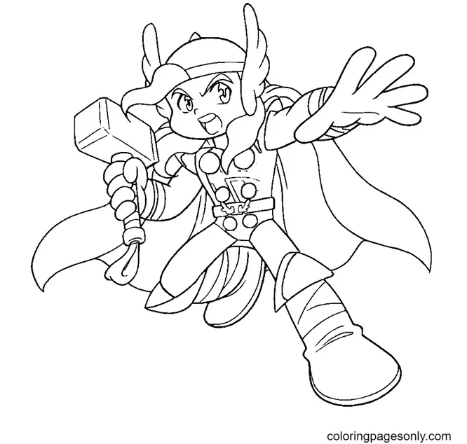 Thor Ausmalbilder 33