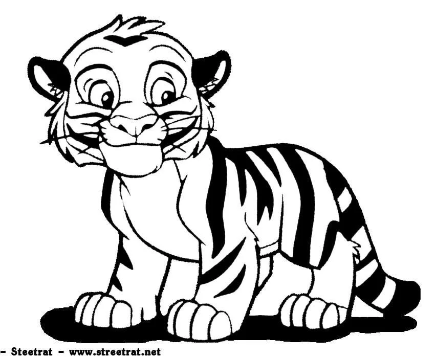 Tiger Ausmalbilder 100