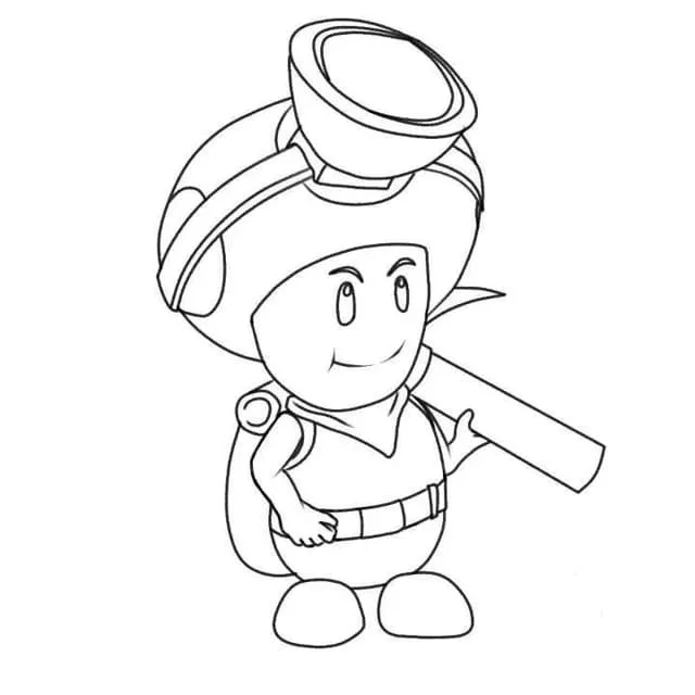Toad Mario Coloring Pages 17