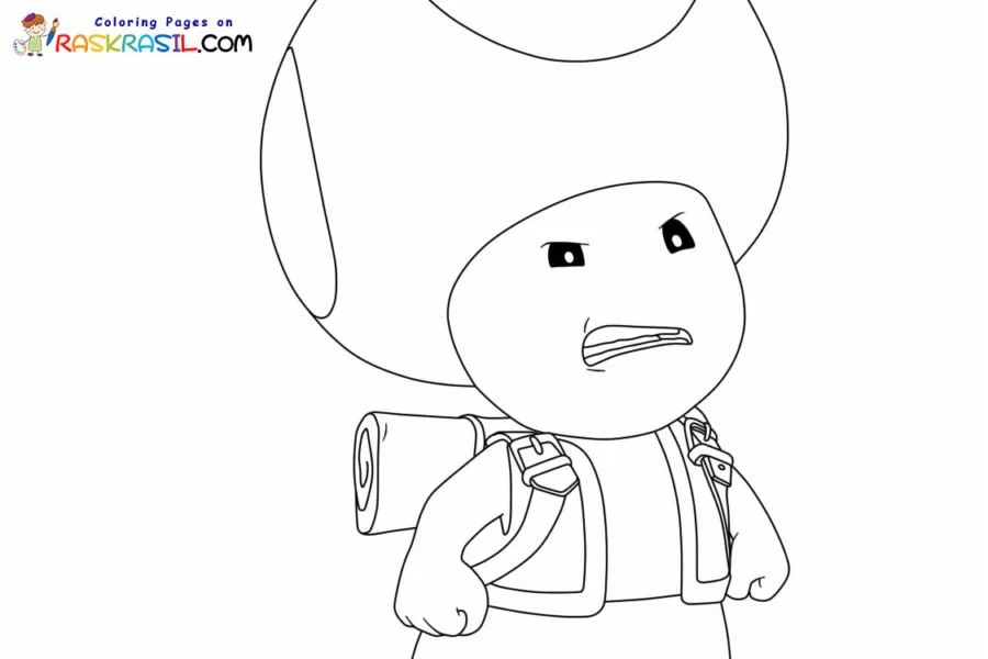 Toad Mario Coloring Pages 25