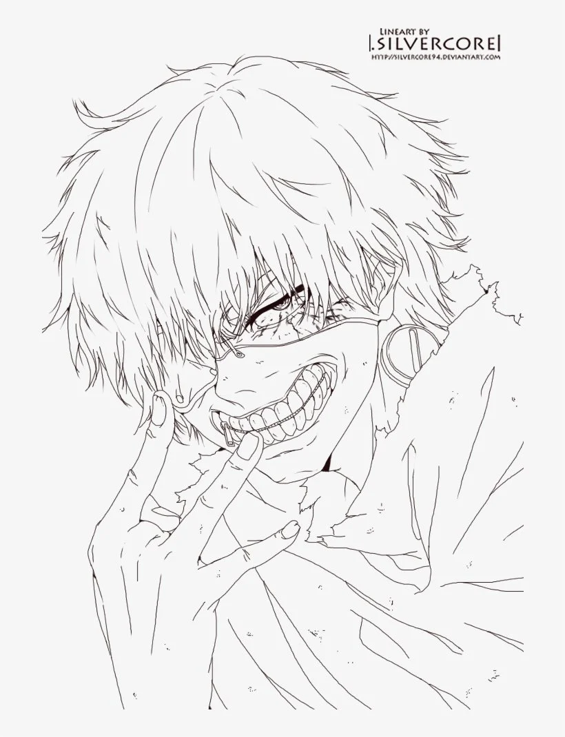 Desenhos de Tokyo Ghoul Para Colorir 7