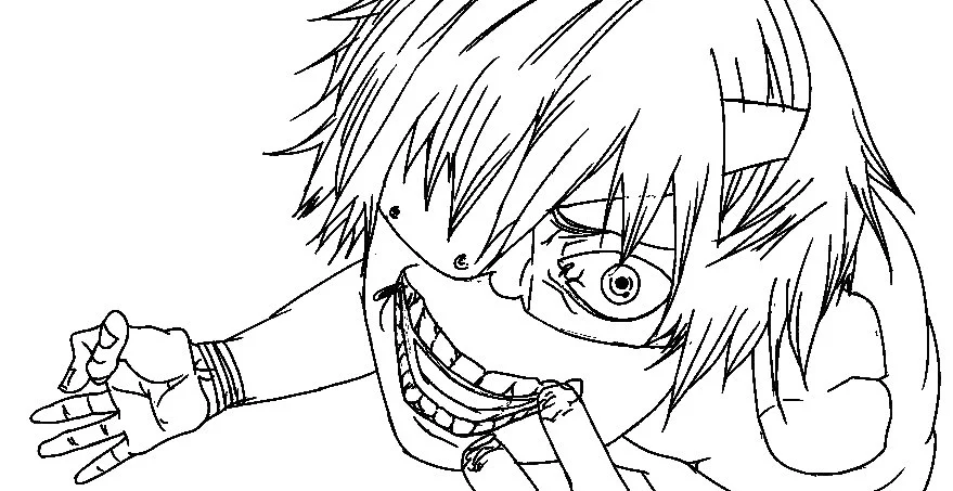 Desenhos de Tokyo Ghoul Para Colorir 9