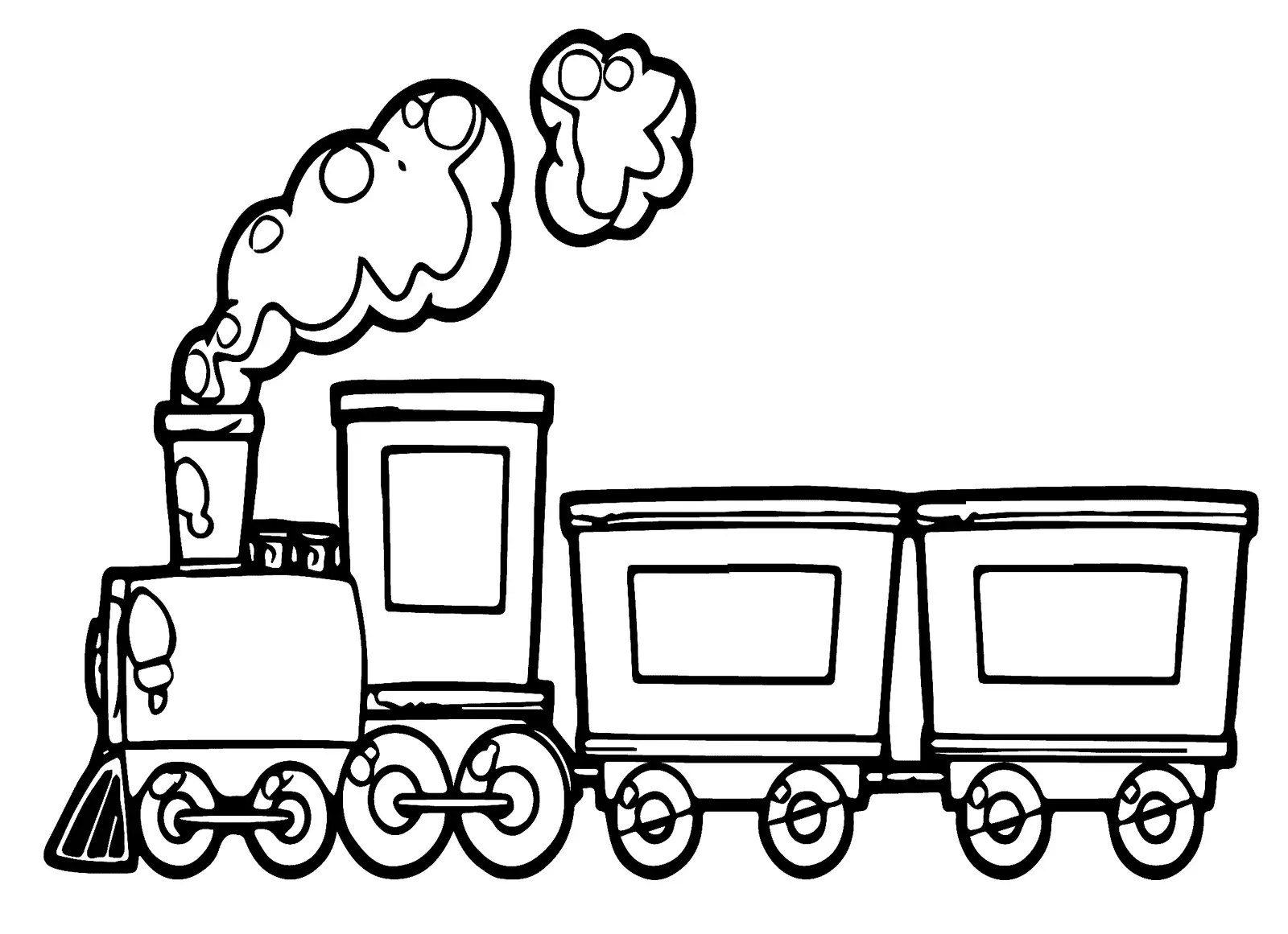 Trenes Para Colorear 1