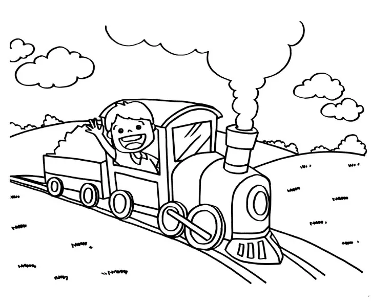 Trenes Para Colorear 31