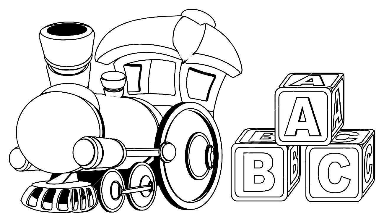 Trenes Para Colorear 41