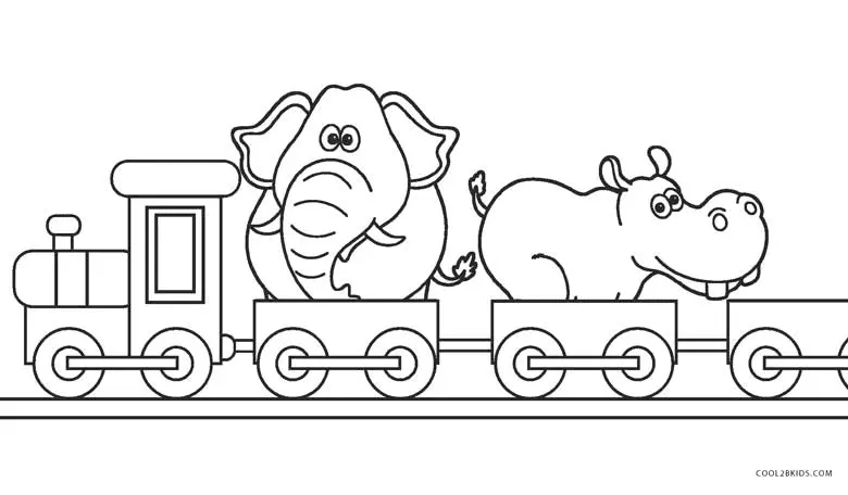 Trenes Para Colorear 8