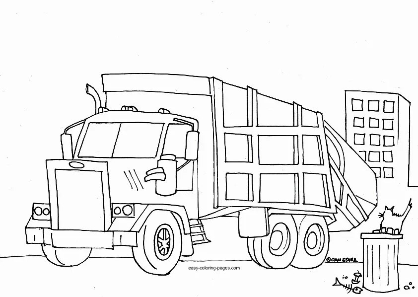 Desenhos de Caminhao Para Colorir 13