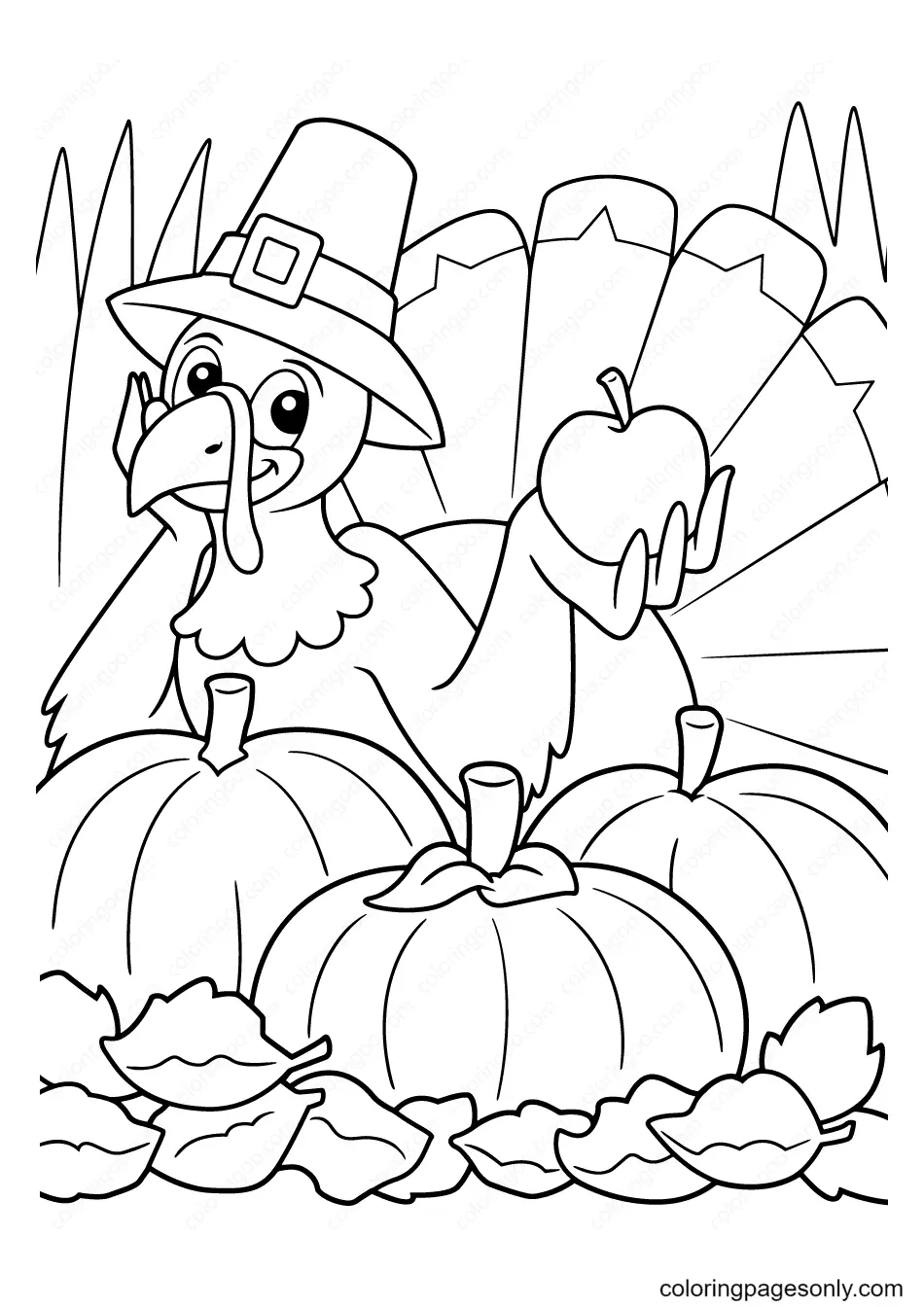 Pavo Para Colorear 10