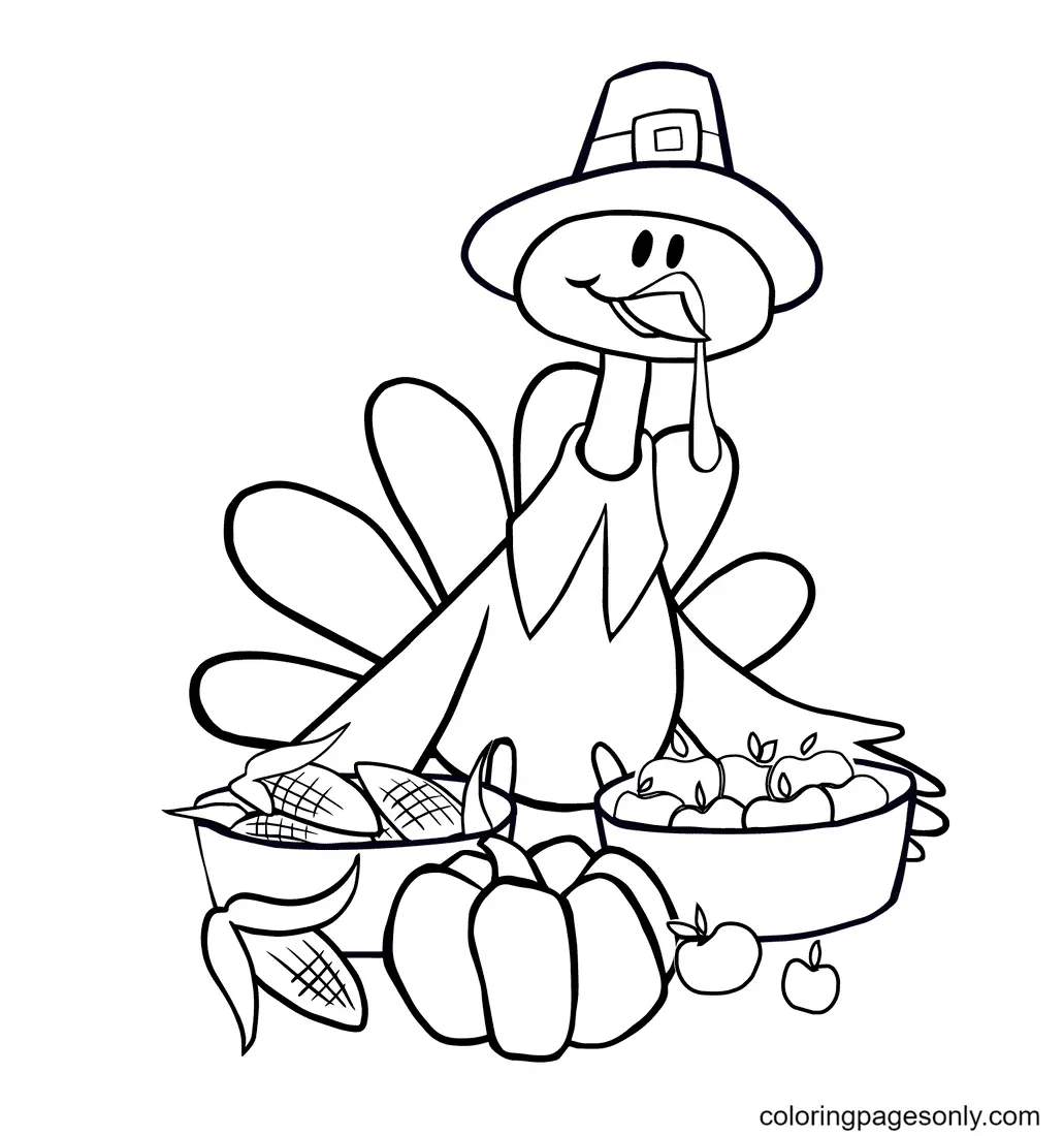 Pavo Para Colorear 9