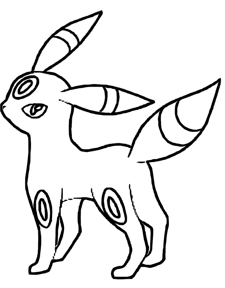 Umbreon Coloring Pages 3