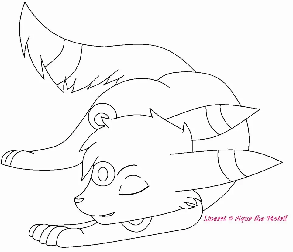 Umbreon Coloring Pages 9