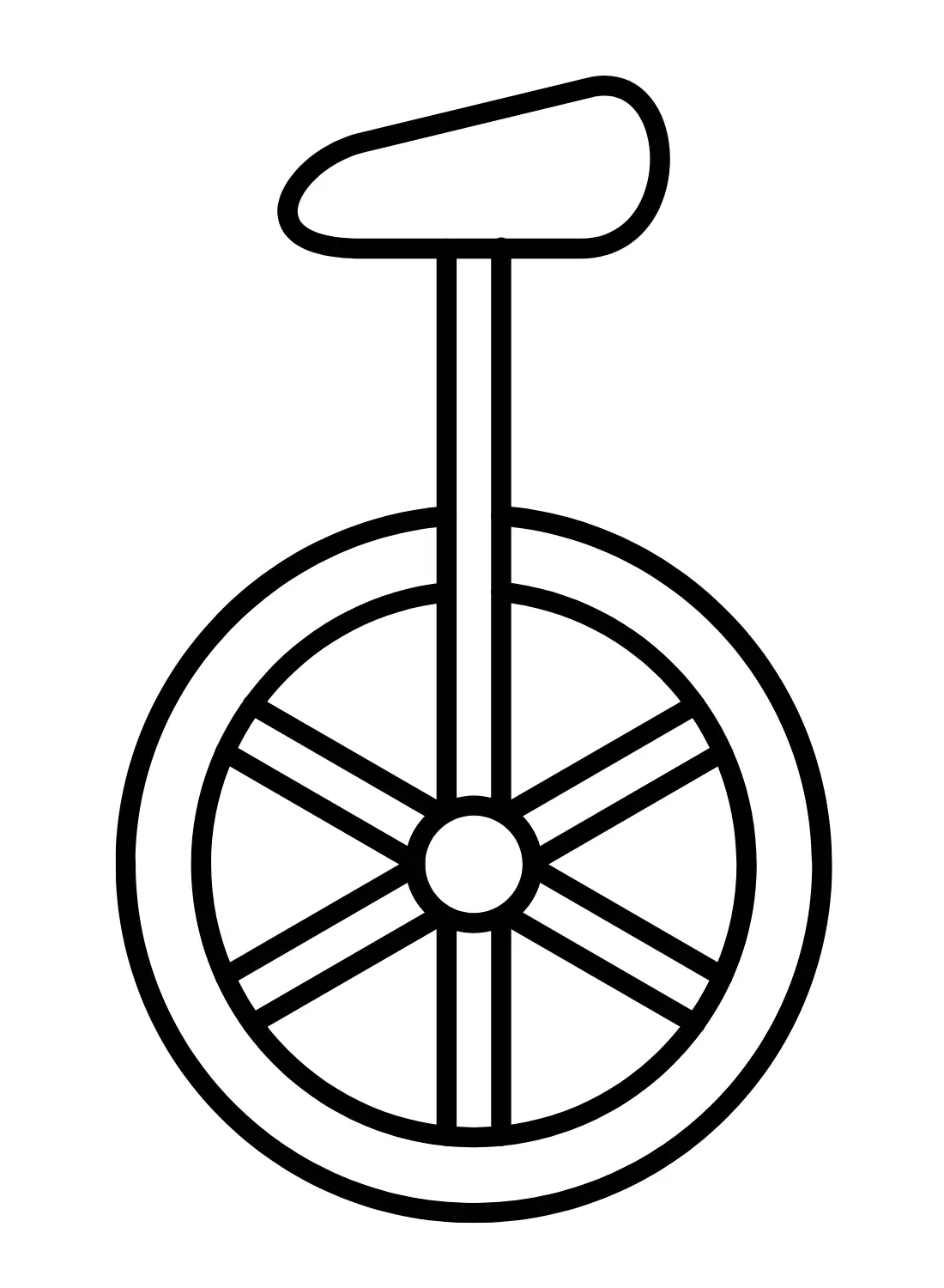Monociclo Para Colorear