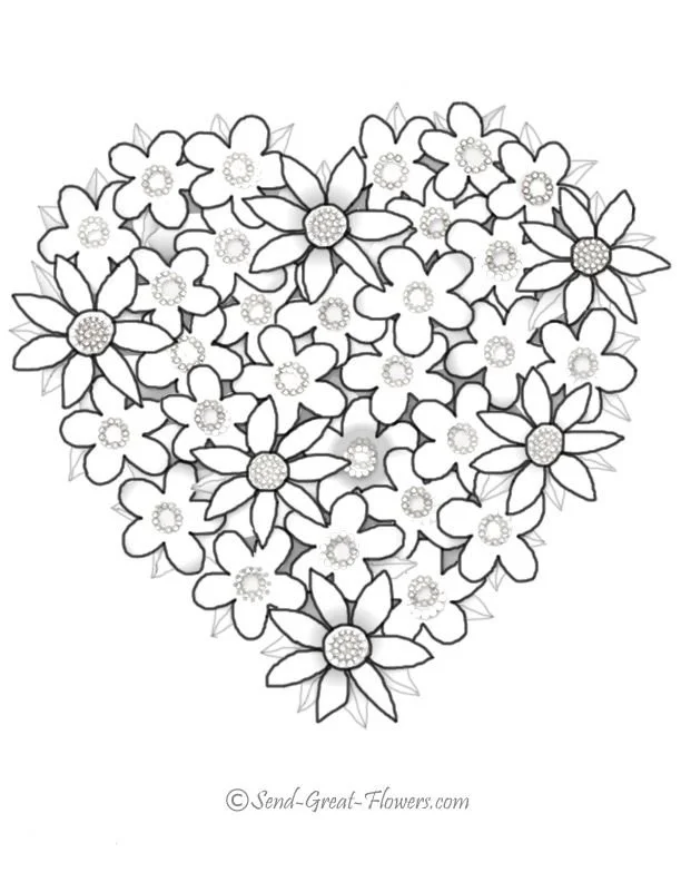 Valentinstag Herz Ausmalbilder 4