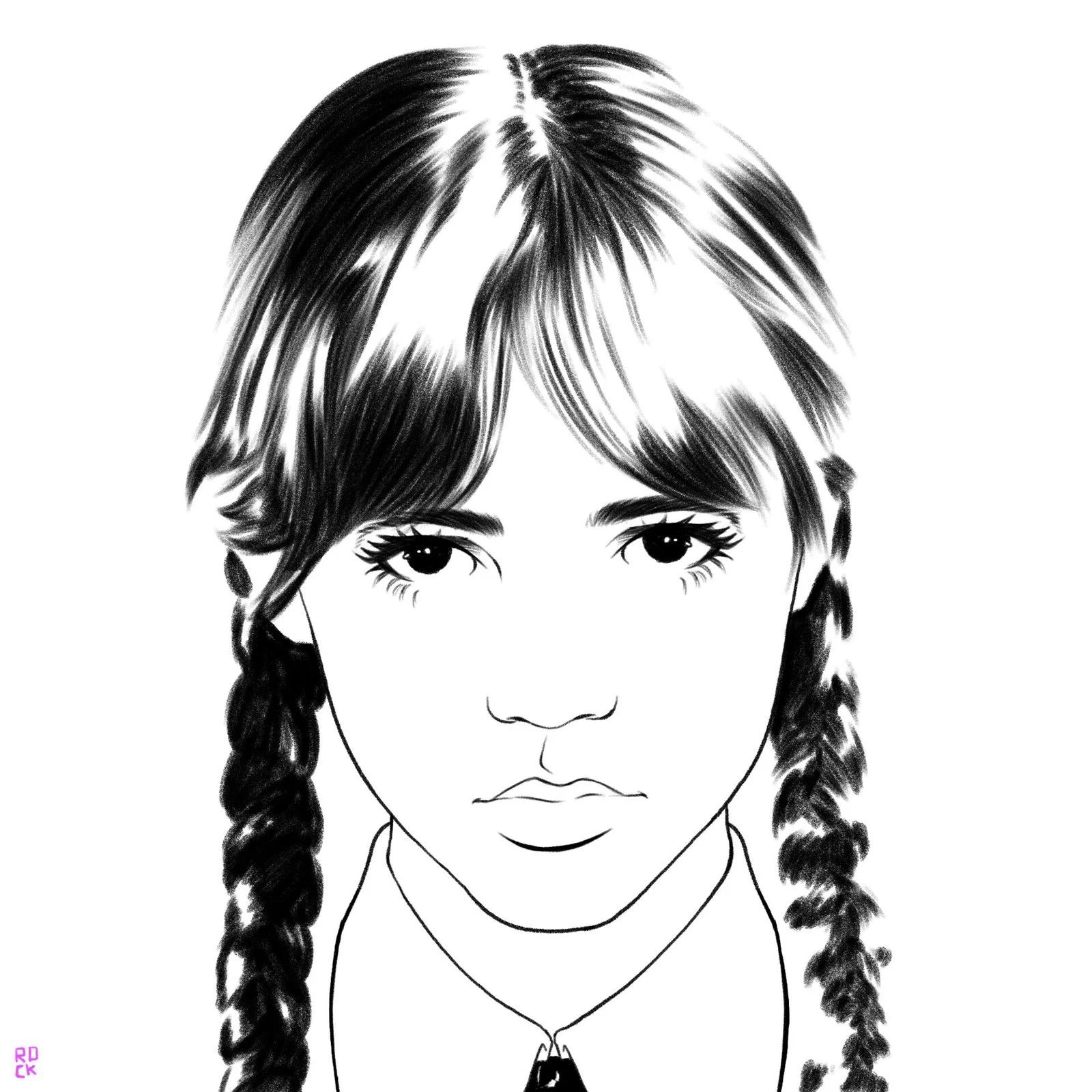 Wednesday Addams Coloring Pages 6