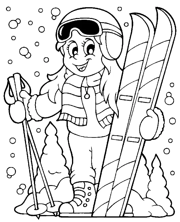 Winter Sports Coloring Pages 11