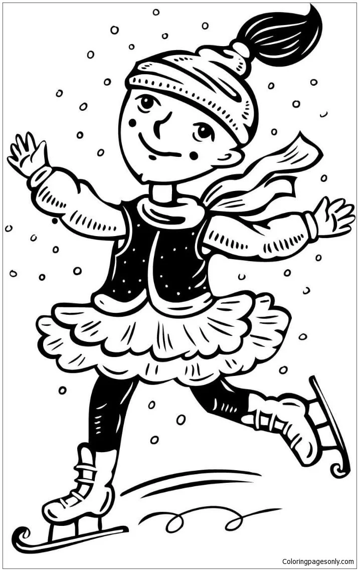 Winter Sports Coloring Pages 110