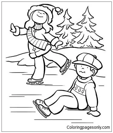 Winter Sports Coloring Pages 127