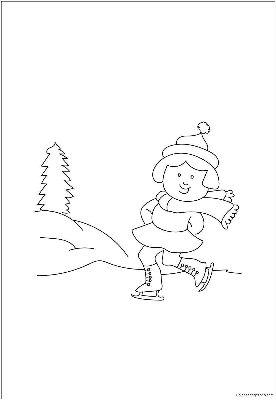 Winter Sports Coloring Pages 131