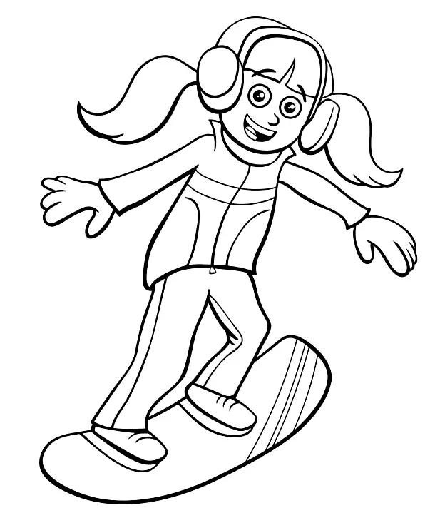 Winter Sports Coloring Pages 28
