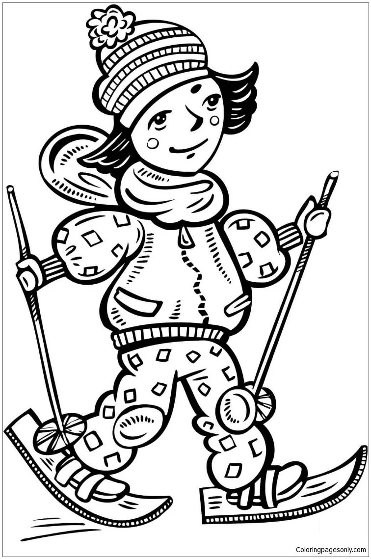 Winter Sports Coloring Pages 87